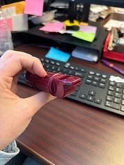 Kumbak Survival Tool – Maroon- Compass, Whistle and Secret Compartment – Germany