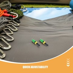 2Pcs Lightweight Trekking Pole Replacement Expansion Tube with Quick Adjust Lock