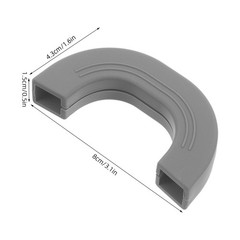 8Pcs Silicone Cookware Handle Covers Heat Resistant Non Slip Grey Sleeves