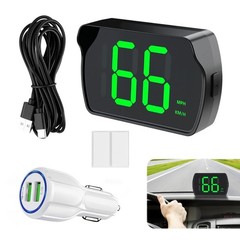 Velocimetro digital GPS para auto MPH HUD universal con pantalla LED grande