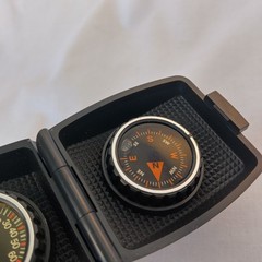 Vintage Sharp Compass/Thermo, Pocket Size Black Plastic -Made in Japan