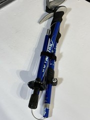 COVACURE Collapsible Trekking Pole Hiking Walking Stick Adjustable Blue
