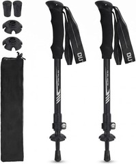 Lightweight 7075 Aluminum Hiking Poles, Collapsible Walking Sticks, Set of 2