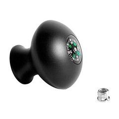 Trekking Pole Monopod Head Grip Knob with Compass, 1/4 to 3/8 Hole Handle Grip