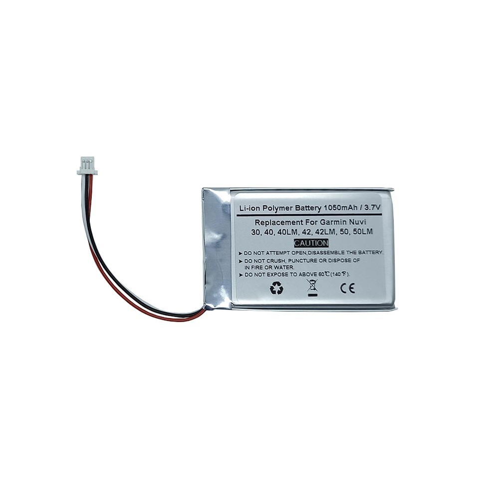 Battery For Garmin Nuvi 30, 40, 40LM, 50, 50LM, 52, 52LM, 65, 65LM,1390, 1390T