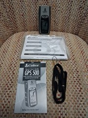 Cobra GPS 500 Handheld With Box And Manuals 18 Parallel Channels Rand McNally