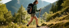 2-Pack 7075 Aluminum Ultralight Folding Trekking Poles, Professional Walking
