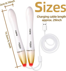 Dual Head Toy Heating Stick LED Indicator Light Heating Meat Stick USB Hand Warm