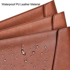 1 Piece PU Leather File Folders A4 Document Holder File Envelope Brown