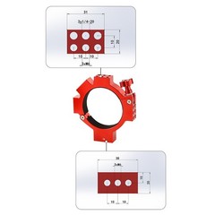 78mm ID Camera Clamp for stand for ASI Cooled Cameras with Dovetail Plate