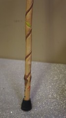 36″ DECORATIVE WOOD WALKING STICK OR CANE-USE OR DECORATION NOT COLLAPSIBLE