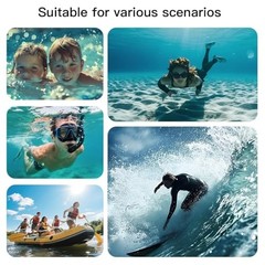 1/2 Pack Waterproof Phone Pouch Compatible with iPhone 17 16 15 Pro B4-Sea Blue
