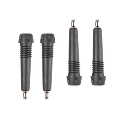4Pcs Reusable Rubber Walking Stick Tips Increase Traction Grip Black