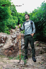 Trekking Poles- 1-Pc Pack – Adjustable Hiking or Walking Stick –Strong, Natural