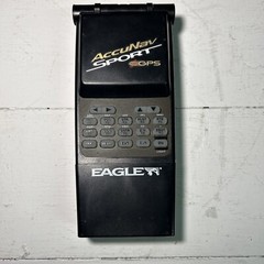 Eagle AccuNav Sport Portable GPS W/Manual & Storage Case Battery. Works Vintage