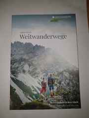 Hiking map information brochure long-distance hiking in the Alps