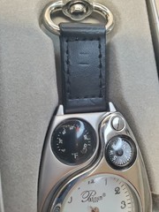 Compass Multifunctional Magnifying Lens Watch Temp & Clip Keychain