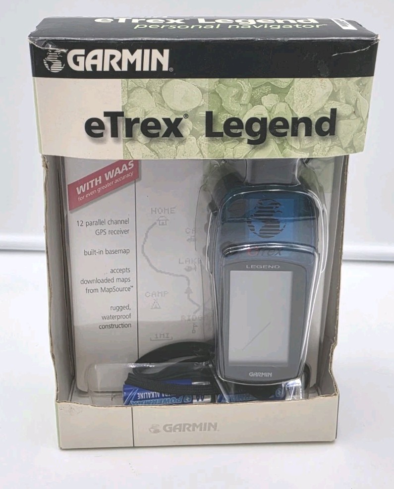 New Garmin eTrex Legend Handheld GPS Navigator Bundle