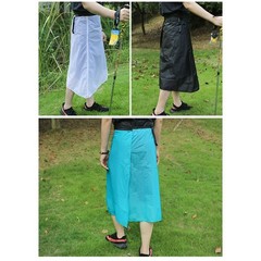 Packable Rain Skirt Compact Storage Bag Hiking Accessory For Outdoor Activities