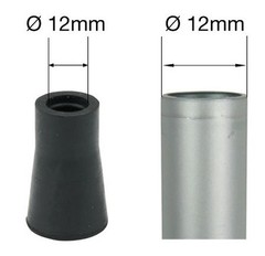 2 pieces rubber foot protective cap for trekking and hiking poles 12mm