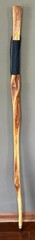 “Lake Geneva” Hiking stick, 55 1/2″ tall, blue paracord grip & lanyard, compass