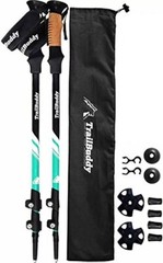 2 TrailBuddy Lightweight Trekking Poles Adjust Hiking/Walking Sticks New Teal