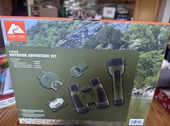 Ozark Trail 5 Piece Outdoor Adventure Set Binoculars Compass Flashlight Unopened