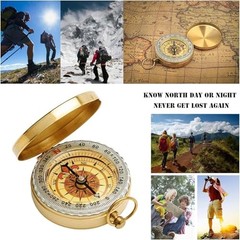 Camping Survival Compass Metal Compass Kids Compass for Hiking Camping 1 Pack