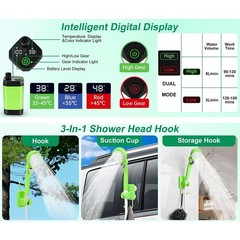 Adjustable Portable Shower for For camping 5 Levels Water Pressure System