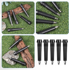 5 Pack Trekking Pole Carbide Tips Universal Hiking Rod End Tip Replacement Walki