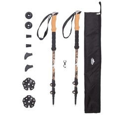 Cascade Mountain Tech Trekking Poles – Carbon Fiber One Size, Mossy Oak