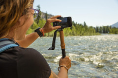 Trekking Poles – Carbon Fiber Monopod Walking or Hiking Sticks with with Accesso