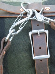 Full grain veg tanned Leather blanket harness & Bottle carrier handmade