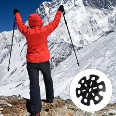 6 pieces snow plates for hiking poles universal, snow plates rubber trekking…