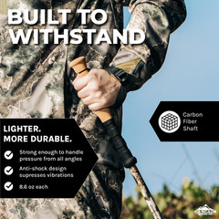 Trekking Poles – Carbon Fiber Monopod Walking or Hiking Sticks with with Accesso