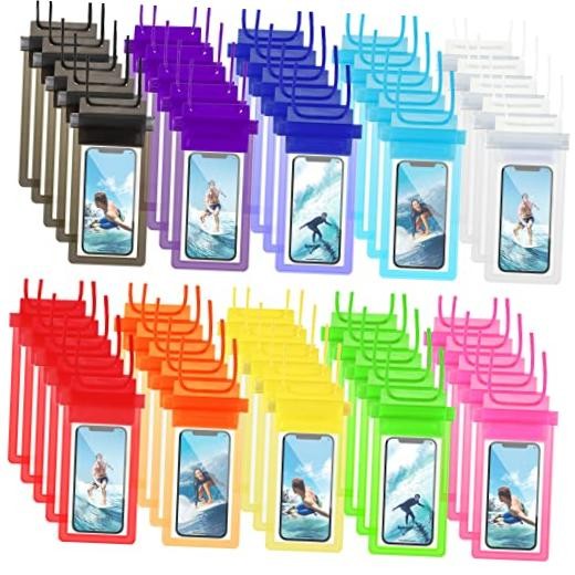 50 Pack Clear Waterproof Phone Pouch Universal Waterproof Phone Case Multi