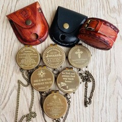 Engraved Compass gift for him ,anniversary gift, custom compass for Boyfriend