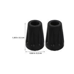 20Pcs Durable Rubber Trekking Pole Tips for Hiking Non-Skid Walking Stick Ends