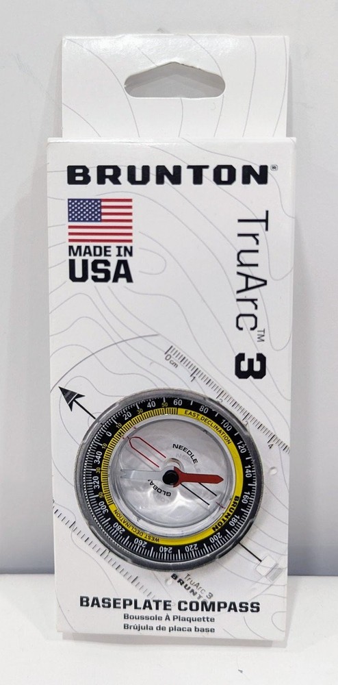 Brunton TruArc 3 Global Baseplate Compass (F-TRUARC3)