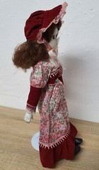 Artist doll porcelain doll 45 cm sleeping eyes collector rarity Vintage