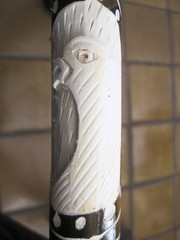 Hand Carved Handpainted Natural lt. weight Wood Cane Horse, eagle, turtle tip