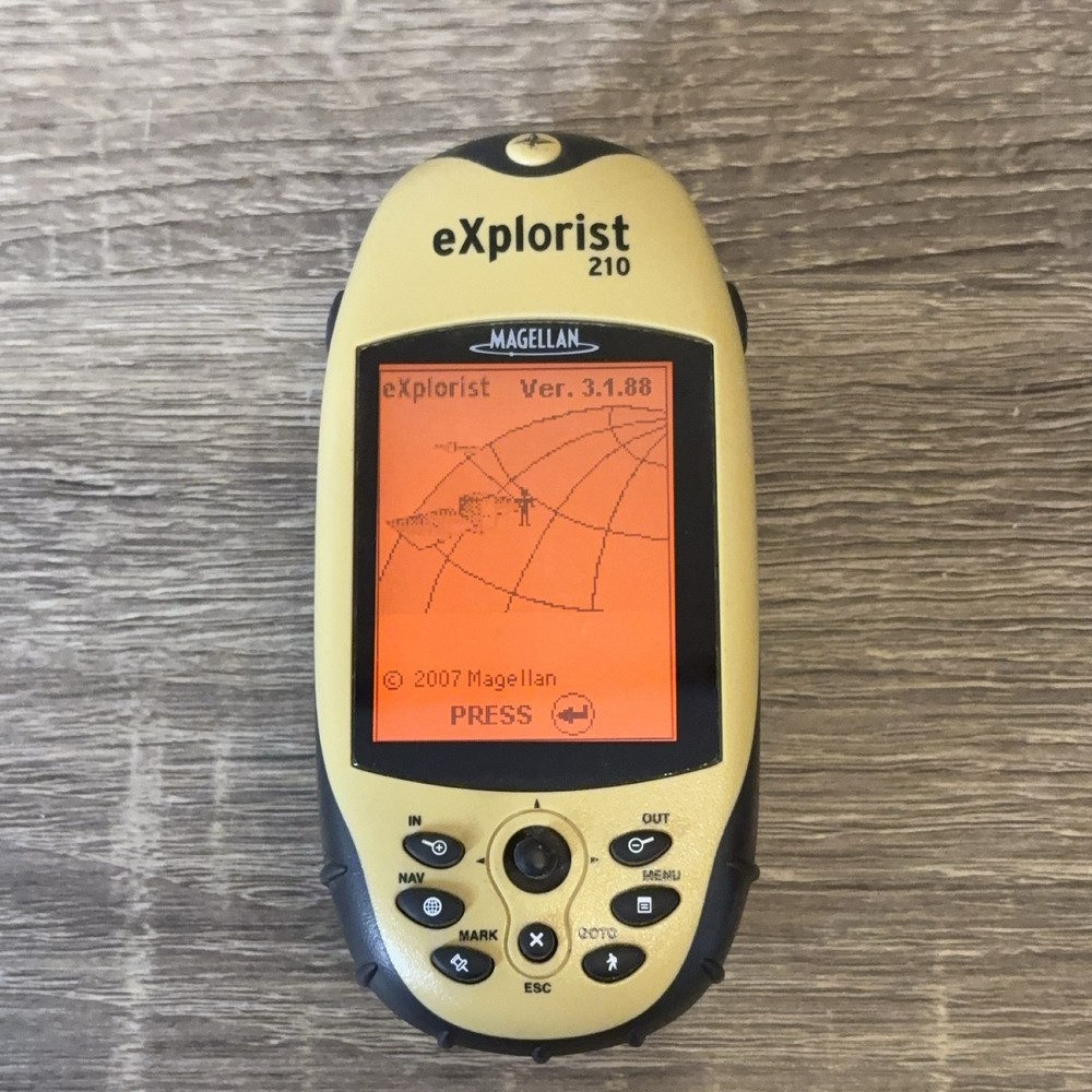 Magellan eXplorist 210 GPS Handheld Waterproof Yellow Black Tested