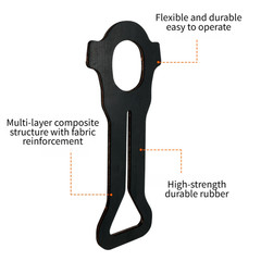 For RV Portable Sewage Tank Tow Strap Rubber Fabric Composite Construction