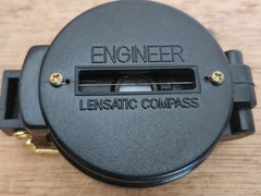 Engineer Lensatic Directional Compass Tested Works Plastic Taiwan C.C. Camping