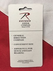 Zipper pull compass Rothco survival emergency prepare tactical 4736 bug out bag