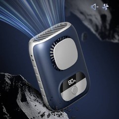 4000mAh outdoor Waist Neck Fan 10500RPM Brushless Motor 14m/s Hanging rope Body