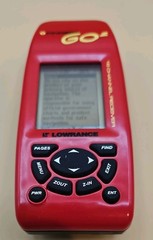 LOWRANCE I FINDER GO2 HANDHELD GPS Personal Mapping GPS 16 channel Red w/box