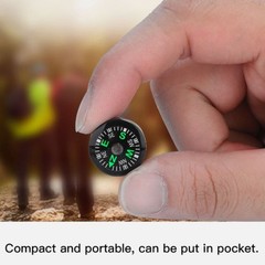 1-20mm 12pcs Mini Pocket Oil Filled Compass For Hiking Camping Outdoor