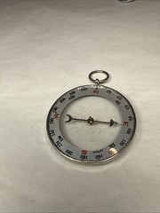 7 Vintage Japan Compass Pocket Wrist Pin On Hunting Hiking Glow In Dark ATCO