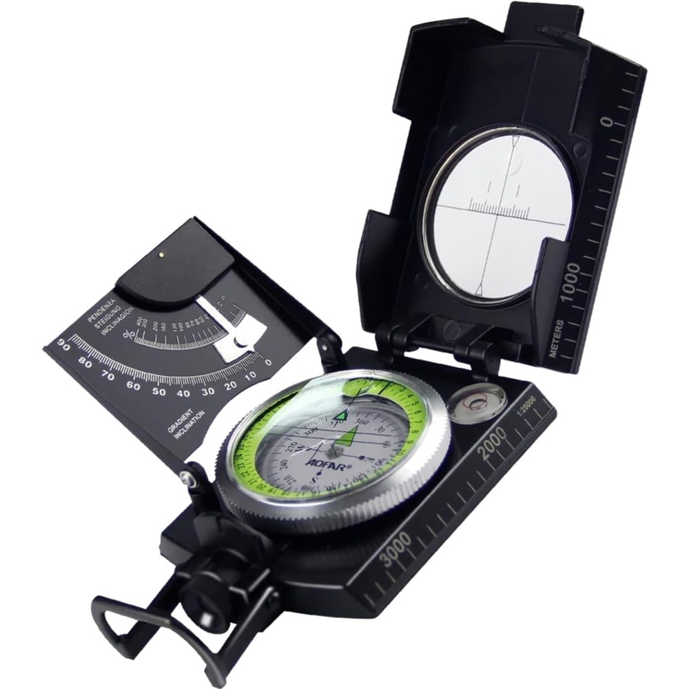 High-Accuracy Waterproof Compass with Inclinometer – Ideal for Hiking & Boating